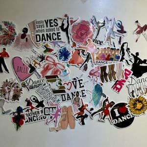 Dance-Themed Stickers Ballet Ballroom